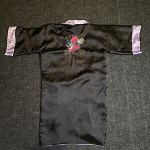 Vintage Reversible Silk Robe. Size Medium